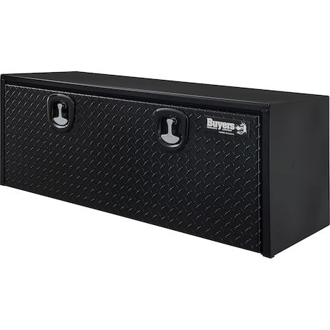 18x18x48 Inch Gloss Black Steel Underbody Truck Box With Aluminum Door