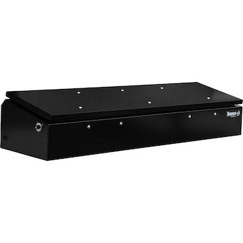 1703945 - 14x20x72 Heavy-Duty Gloss Black Steel Flatbed Cross Bed Truck Tool Box