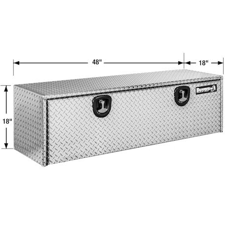 18x18x48 Inch Diamond Tread Aluminum Underbody Truck Box
