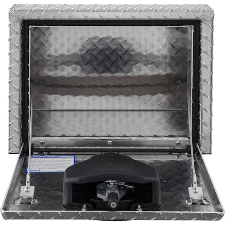 14/10.74x12x24 Inch Diamond Tread Aluminum Underbody Truck Box With Slanted Back