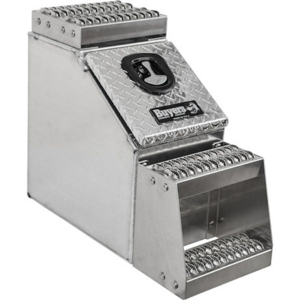 24x28x12 Inch Heavy Duty Diamond Tread Aluminum Step Box
