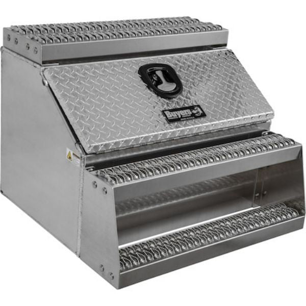 24x28x30 Inch Heavy Duty Diamond Tread Aluminum Step Box