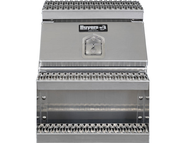 Heavy Duty Smooth Aluminum WideOpen??? Step Boxes for Semi Trucks - 22 Inch Width