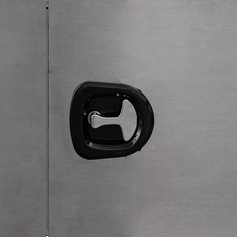 18x18x60 Inch Pro Series Smooth Aluminum Underbody Truck Box - Double Barn Door,??3-Point Compression Latch