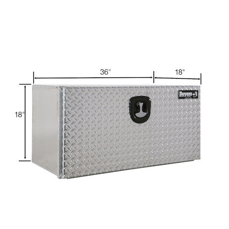 18x18x36 Pro Series Smooth Aluminum Underbody Truck Box with Diamond Tread Door