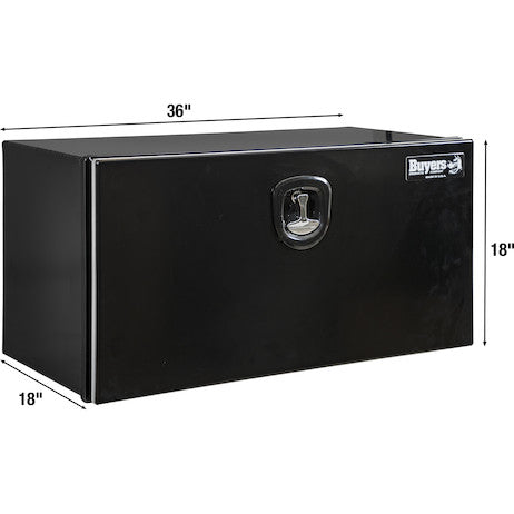 18x18x36 Inch Black Pro Series Smooth Aluminum Underbody Truck Box