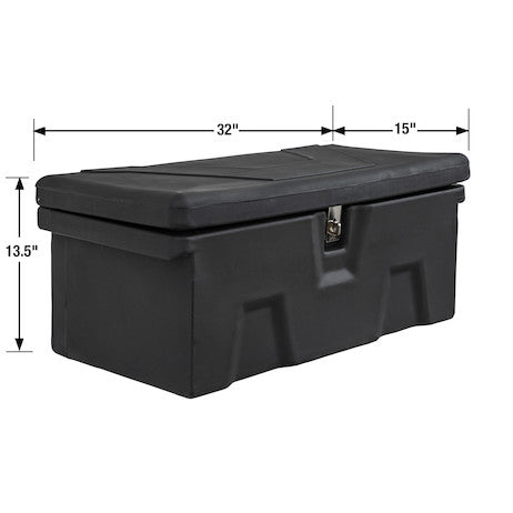 13.5x15/9.25x32/29.5 Inch Black Poly Multipurpose Chest