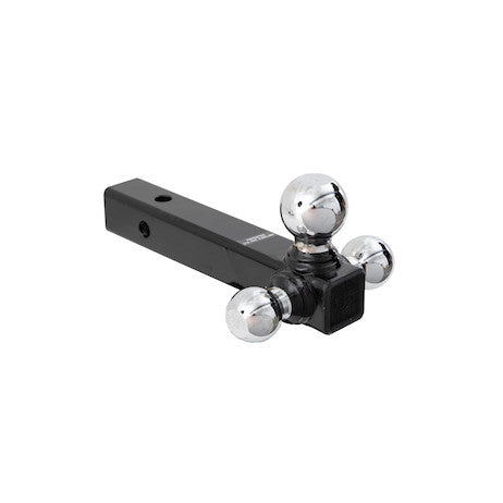 Tri-Ball Hitch Tubular Shank With Chrome Balls