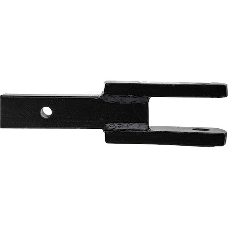 2 Inch Square Solid Shank Clevis Ball Mount Black 9-1/4 Inch Long