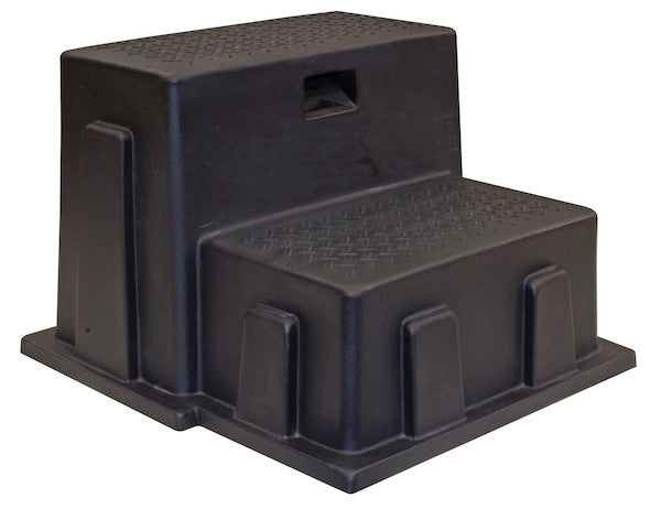 Black Polymer Utility Step - 24 x 21 x 16 Inch Tall
