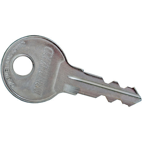 Replacement key for BPC Truck Boxes using PN#3019101 stainless steel push button latch