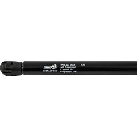 97 Pound Gas Spring with 10 Millimeter Ball Socket - 17.1 Inches Extended / 10.8 Inches Compressed
