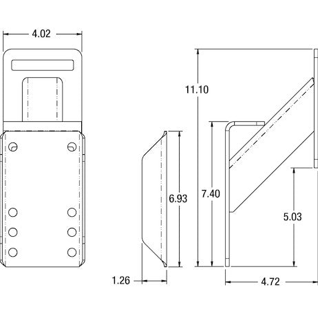 Universal Trailer Bolt-On Spare Tire Carrier