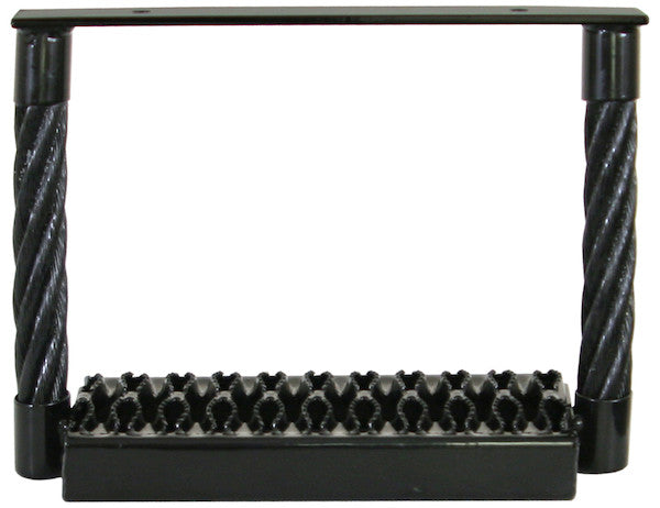 Black Powder Coated Cable Type Truck Step - 9 x 15 x 4.75 Inch Deep