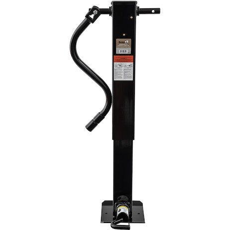 12 Inch Heavy-Duty Front Pin 4 Inch Square Jack with Handle, Packaged