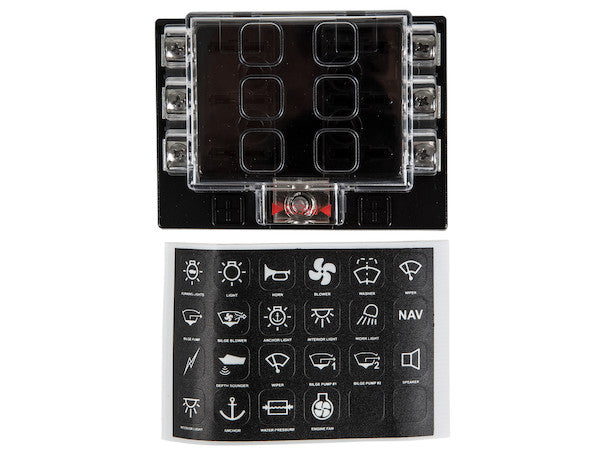6-Way Fuse Box with Cover