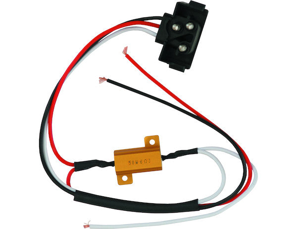 LED Turn Signal Equalizer DOT Light Plugs With PL-3 Male Plug And Stripped Ends
