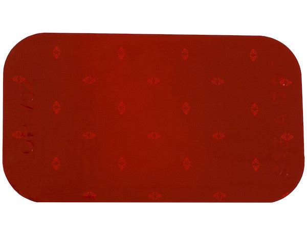 3.5 Inch Red Rectangular DOT Stick-On Reflectors - 500 Per Roll