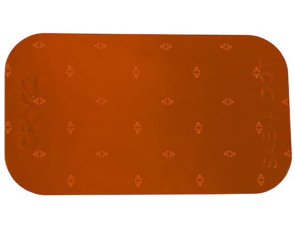 3.5 Inch Amber Rectangular DOT Stick-On Reflectors - 500 Per Roll