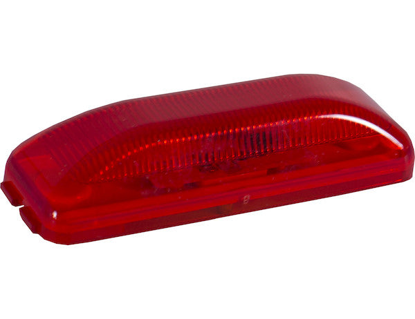 3.75 Inch Red Rectangular Marker/Clearance Light With 2 LED