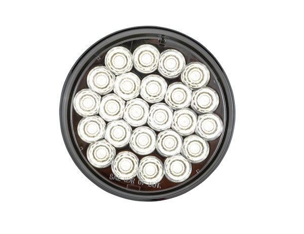 4 Inch Clear Round Backup Light with 24 LEDs (Sold in Multiples of 10)
