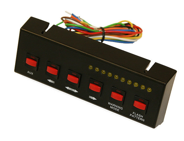 Black Pre-Wired 6-Switch Panel 4-On/Off 2-Momentary