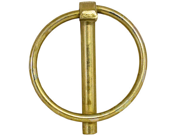 66006 - Yellow Zinc Plated Linch Pin - 5/16 Diameter x 1-3/4 Inch Long with Ring