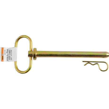Yellow Zinc Plated Hitch Pins - 5/8 Diameter x 6-1/4 Inch Usable Length