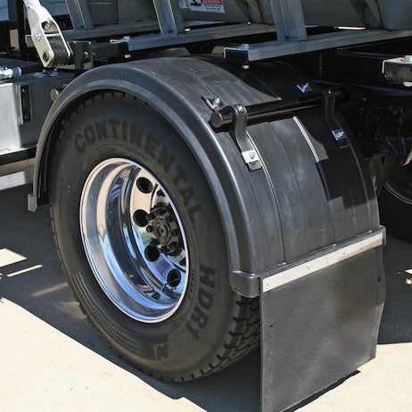 Black Powder Coated Poly Fender Mounting Kit - One per fender required