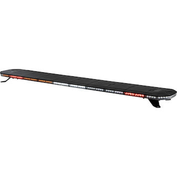 8893960 - 60 Inch Amber/Clear LED Light Bar with Warning / Clear Take Downs & Alley Lights / Rear Facing Turn Signals