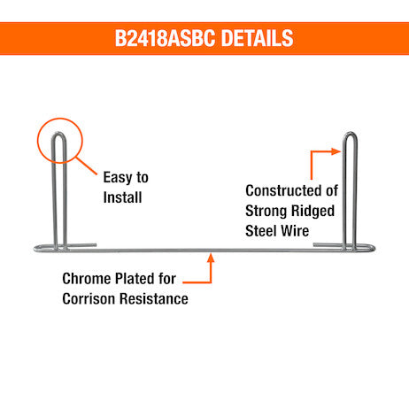 Anti-Sail Brackets for 24in Flaps - Short