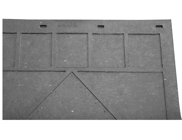 Heavy Duty Black Rubber Mudflaps 24x20 Inch