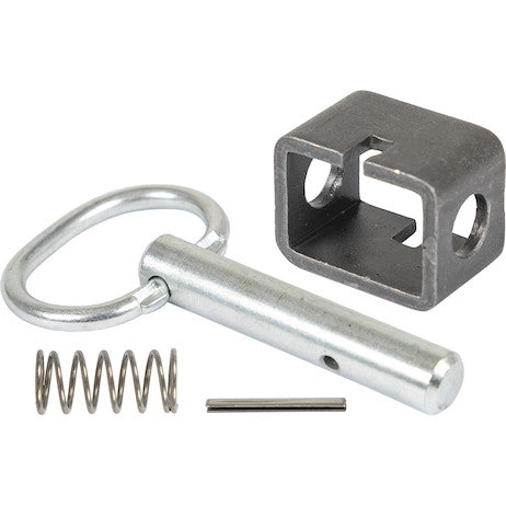 5/8 Inch Weld-On Spring Latch Assembly-Plain Tube - 2.53 x 4.68 Inch-Unassembled