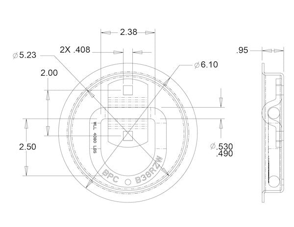 1/2 Inch Forged D-Ring With 2-Hole Mounting Bracket With Recessed Pan Mount