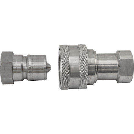 3/4 Inch NPTF Sleeve-Type Hydraulic Quick Coupler Assembly