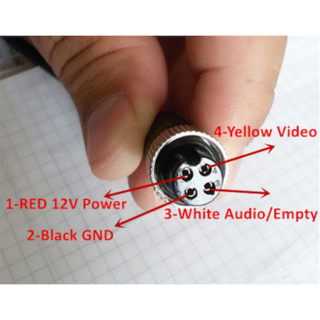 Round LED Flood Light with Built-In Backup Camera