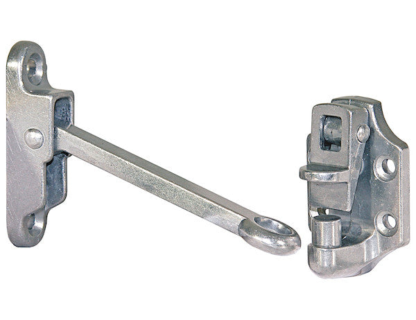 Heavy-Duty Aluminum Door Hold Back - 4 Inch Hook and Keeper