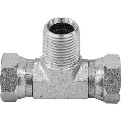 Female Pipe Swivel to Male Pipe Branch Tee