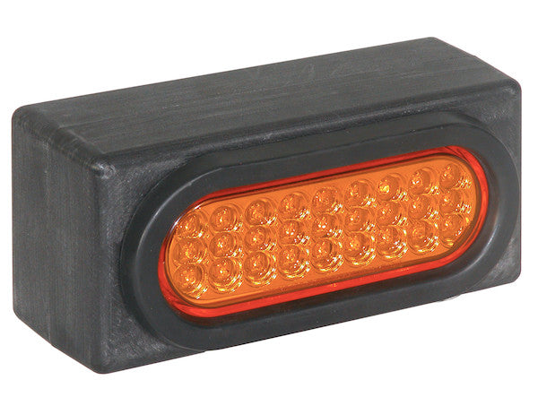 Single Oval Light Box Black Polyethylene