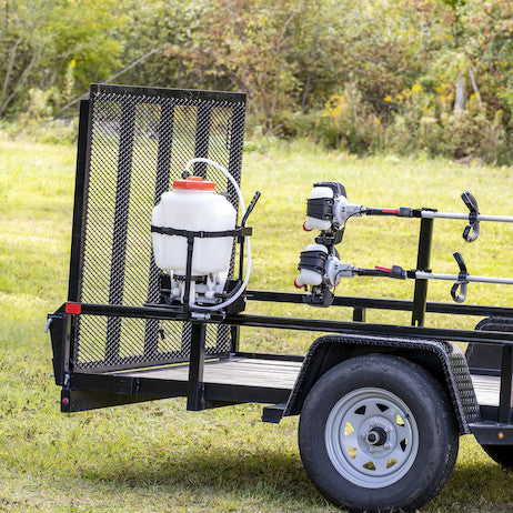 Adjustable Sprayer Rack for Landscape Trailers