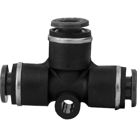 Brass/Poly DOT Push-In Union Tee 1/4 Inch Tube O.D.