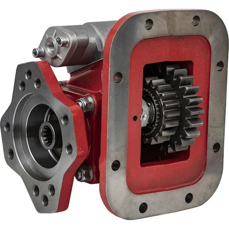 PTO, 8 Bolt, Low ratio, Direct mount, Air shift, rotatable mounting flange, 7/8???-13 T splined shaft, forward position