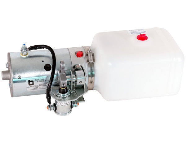 3-Way DC Power Unit-Metered Release Valve Horizontal 0.86 Gallon Poly Reservoir