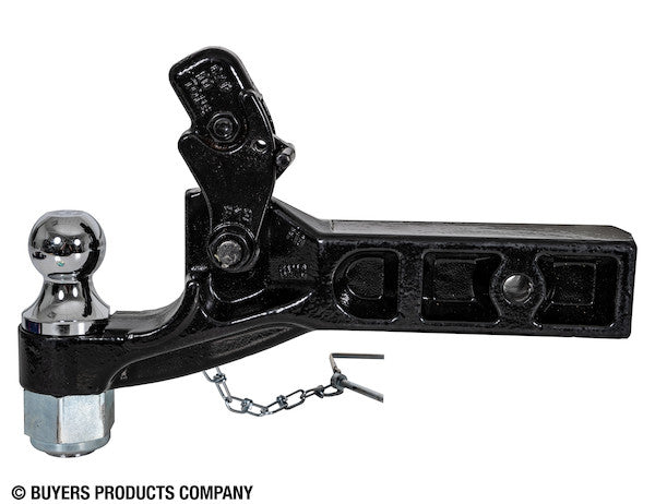 10 Ton Combination Hitch - 2-1/2 Inch Receiver, 2 Inch Ball
