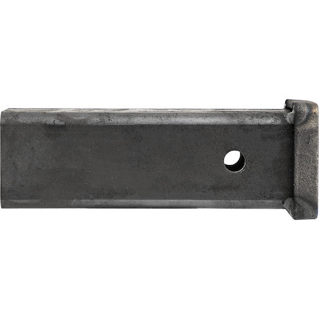 2-1/2 Inch Plain Receiver Tube - 10 Inch Shank