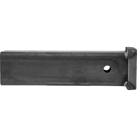 2-1/2 Inch Plain Receiver Tube - 12 Inch Shank