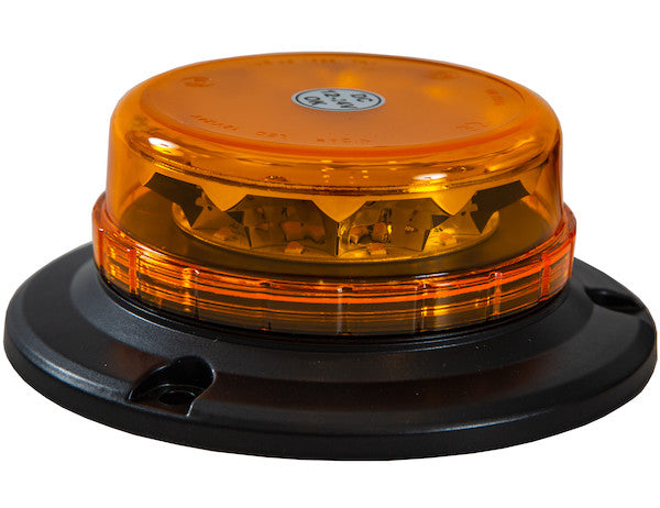 Low Profile 6 Inch by 2 Inch LED Beacon Strobe Light with Auxiliary Plug