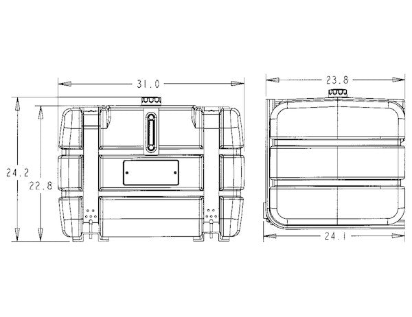 50 Gallon Side-Mount Polymer Reservoir