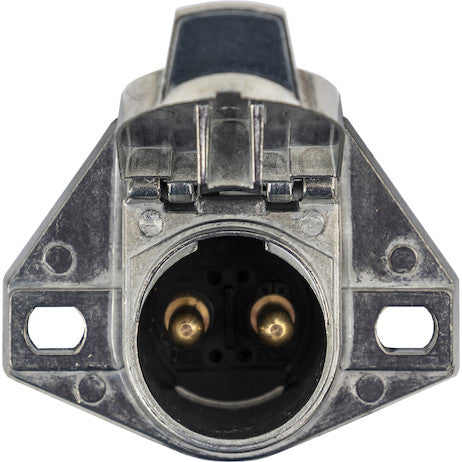 2-Way Die-Cast Zinc Trailer Connector -Truck Side - Horizontal Pin Arrangement