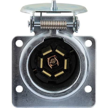 7-Way Stamped Zinc Trailer Connector - Truck Side
